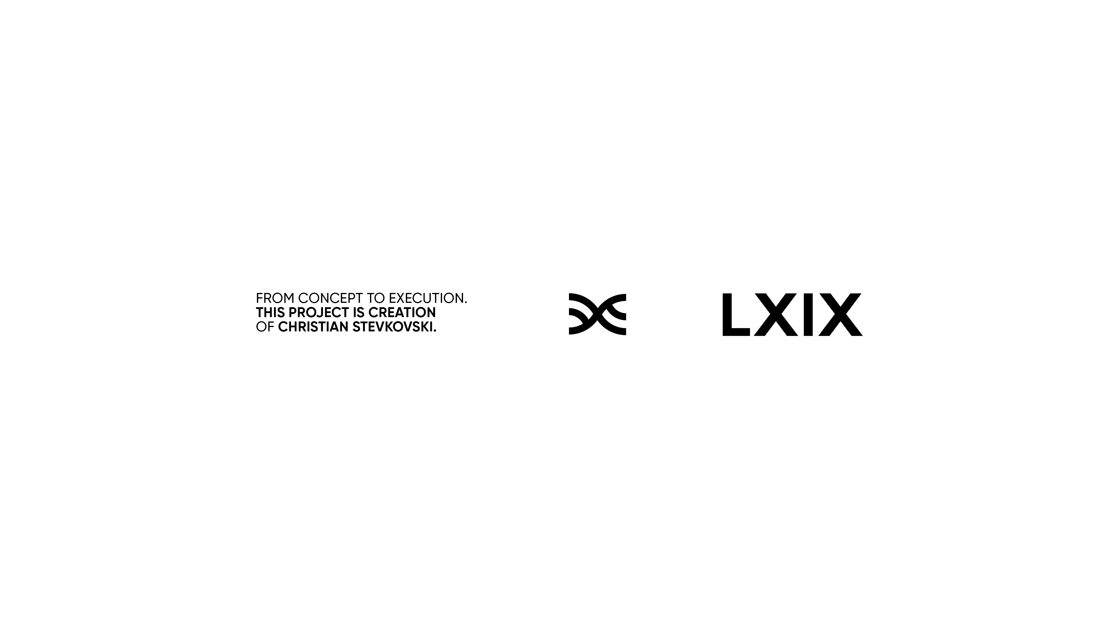 From concept to execution — this project is a creation of Kristijan Stevkovski. LXIX symbol and wordmark.