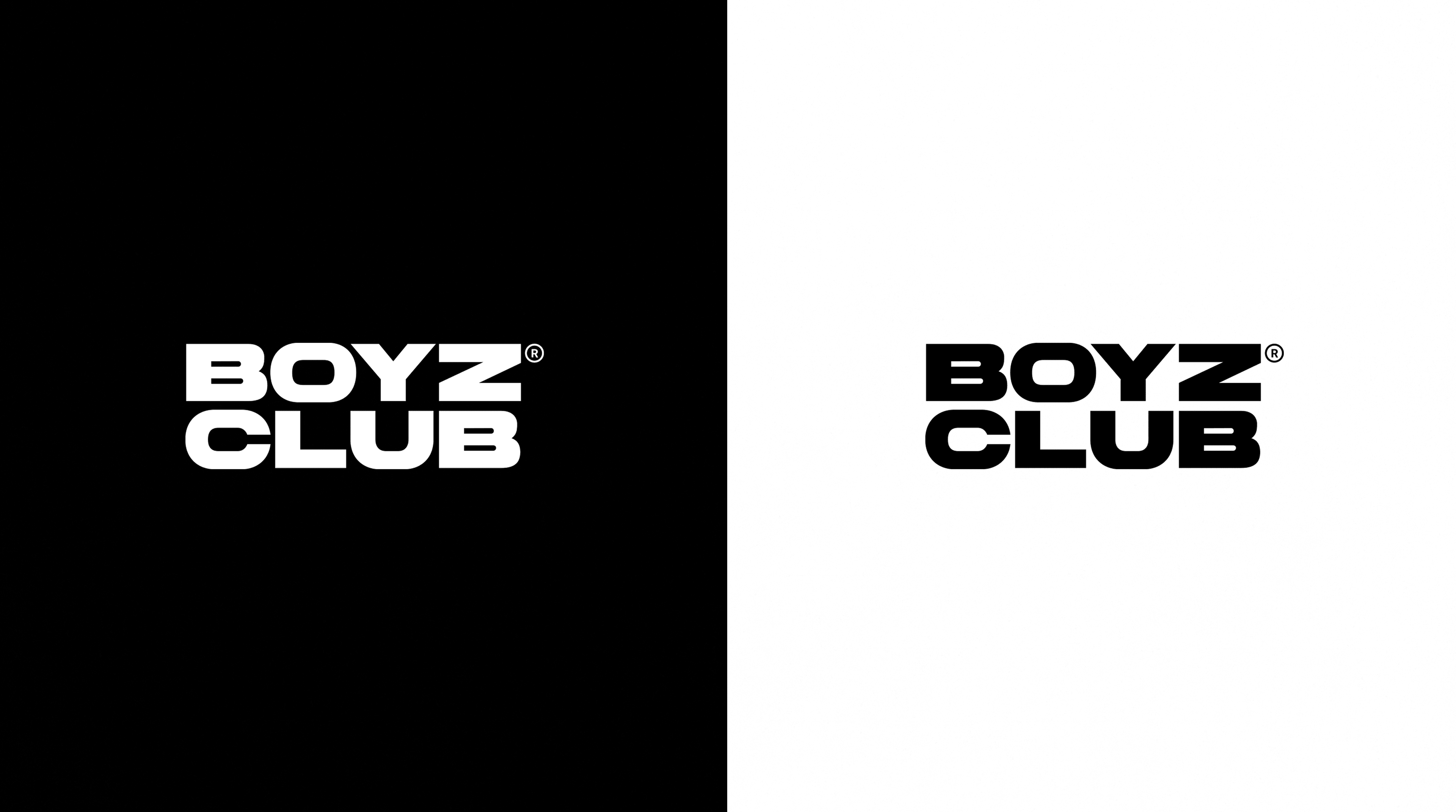 BoyzClub wordmark in black and white